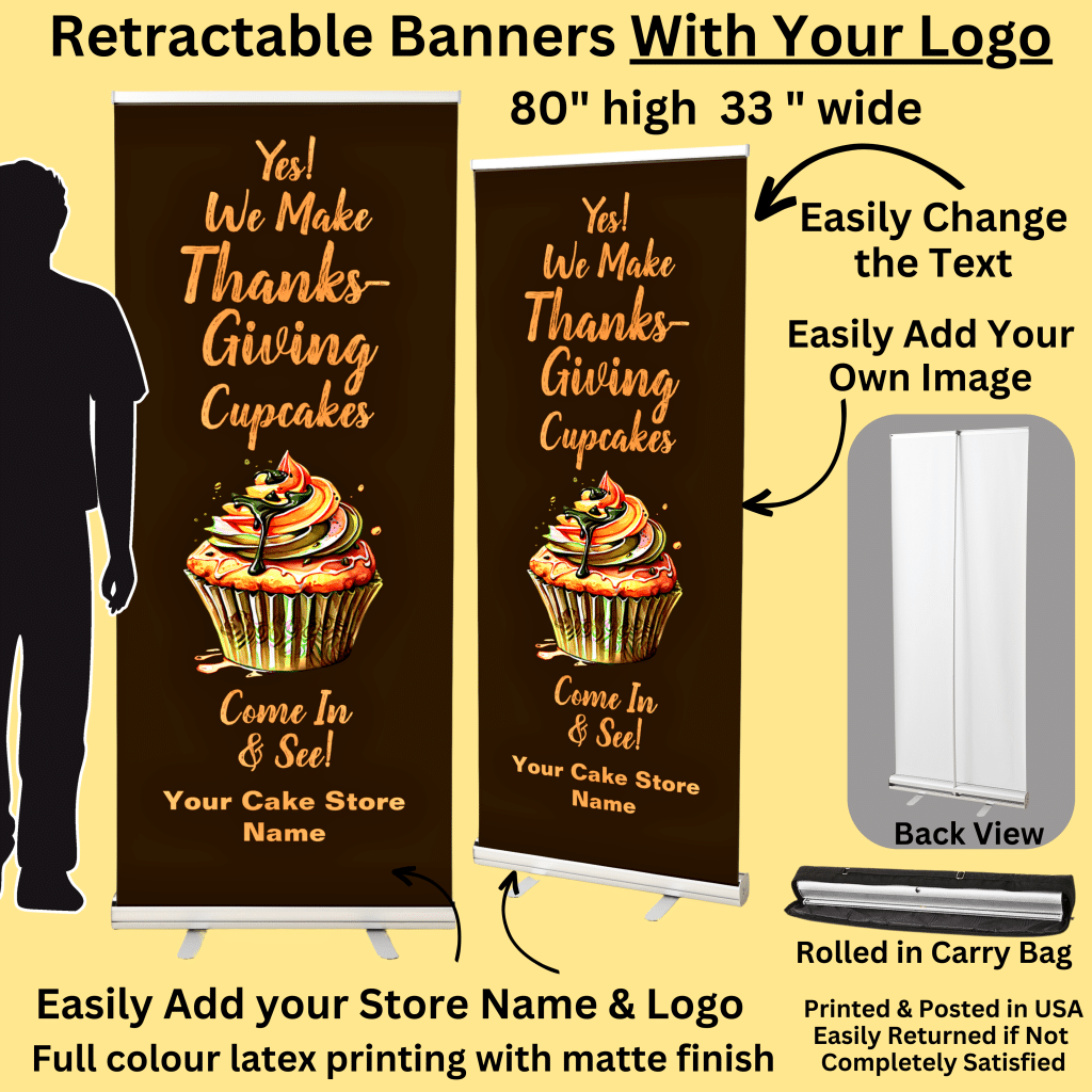 Cake Banners with Logo Template (1)