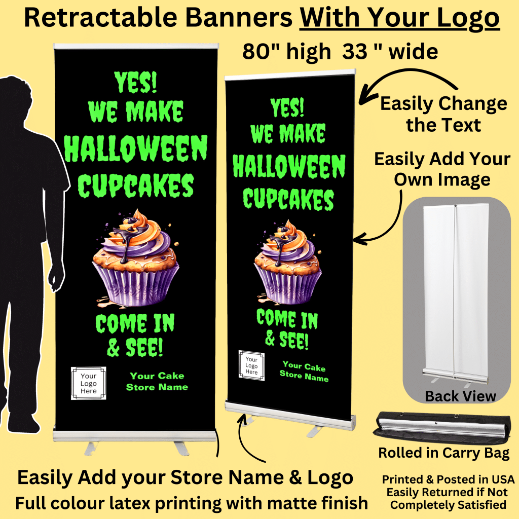 Cake Banners with Logo Template