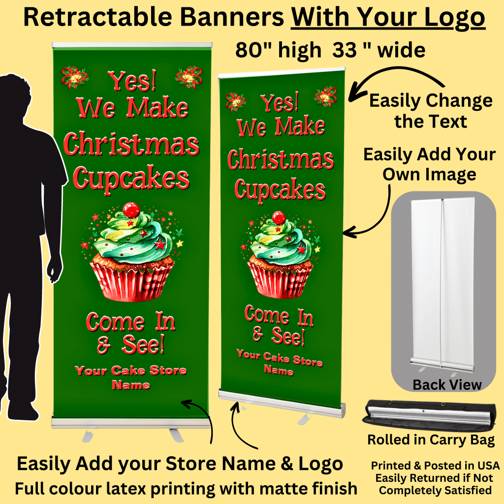 Cake Banners with Logo Template (2)