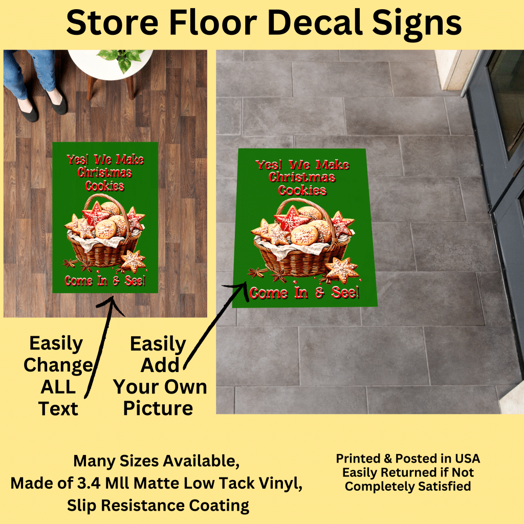 Cake Store Floor Decal Sign Template (2)