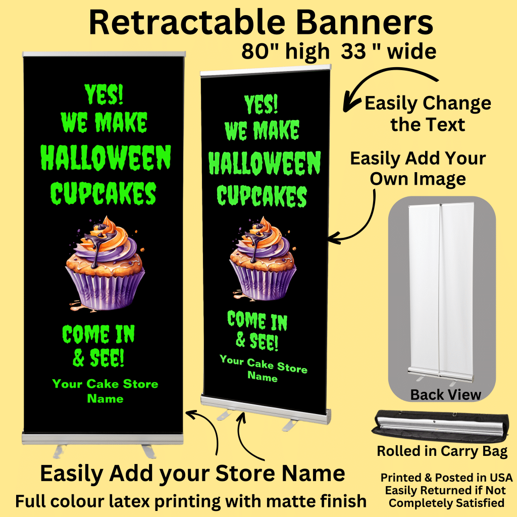 Halloween Cake Banners